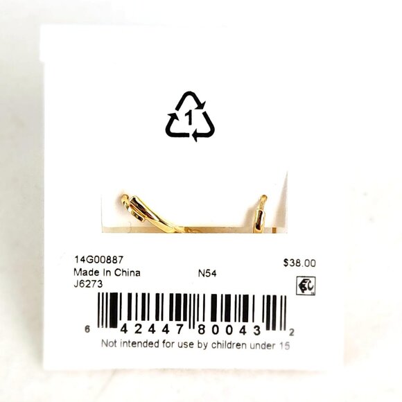 Ralph Lauren Beautiful Anchor Logo Drop Earrings - Picture 5 of 5